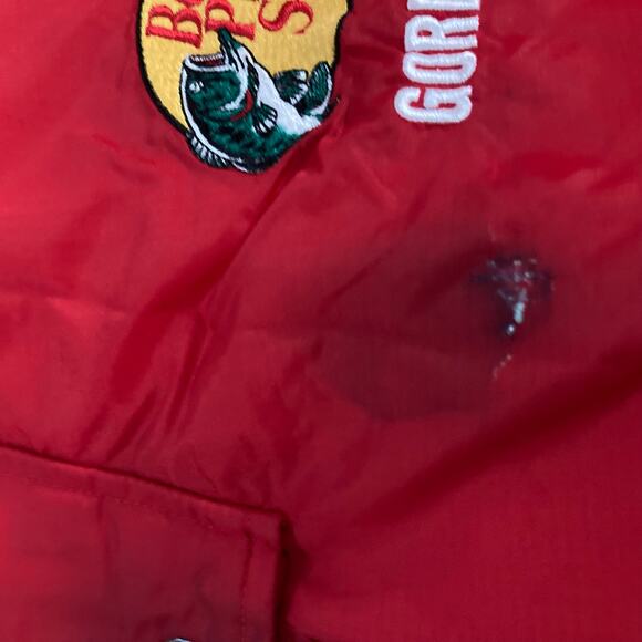 Bass Pro Shops Gore-Tex Bib Pants Red Size Large Waterproof Nylon Fishing Gear - Picture 5 of 11